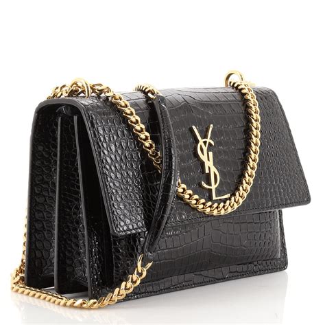 st laurent crocodile leather handbags.